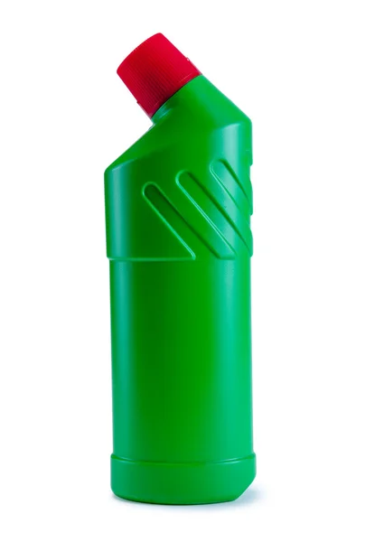 Garrafa verde detergente — Fotografia de Stock