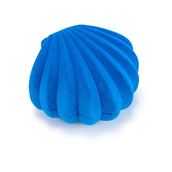 Seashells şeklindeki mavi Hediyelik kutu — Stok fotoğraf