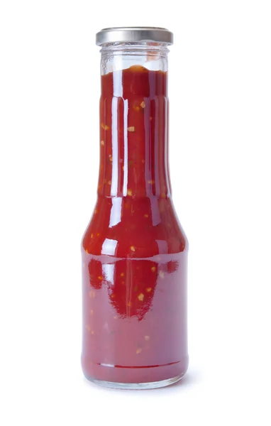 Bottiglia di salsa di pomodoro — Foto Stock
