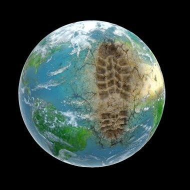 Ecological footprint clipart