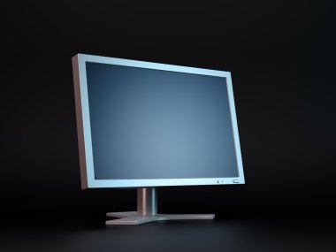 karanlık bilgisayar ekran monitör