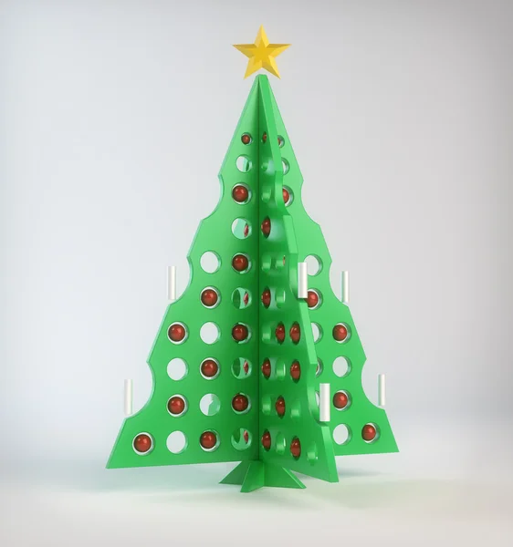 Tasarlamak tasarımcı Noel ağacı — Stok fotoğraf