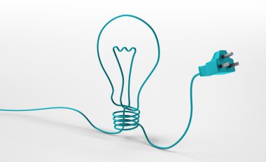 Electricity and lighting concept illustration clipart