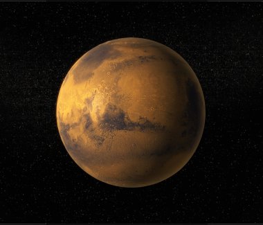 mars gezegeni görünümü