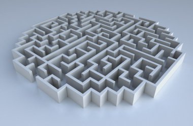 3D maze clipart