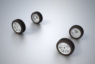 Four wheels clipart