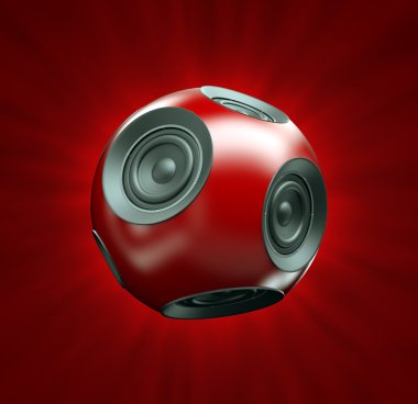 Abstract speaker clipart