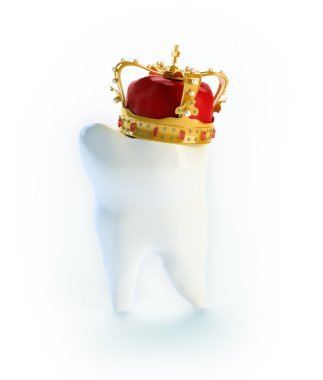 bir taç - diş bakımı kavramı ile diş