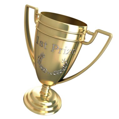First prize trophy clipart