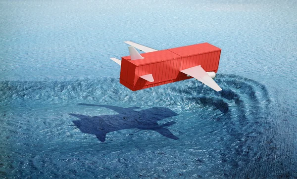 Lucht lading concept illustratie — Stockfoto