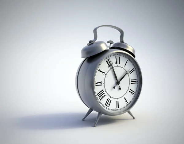 Un reloj despertador clásico - ilustración del concepto de tiempo —  Fotos de Stock