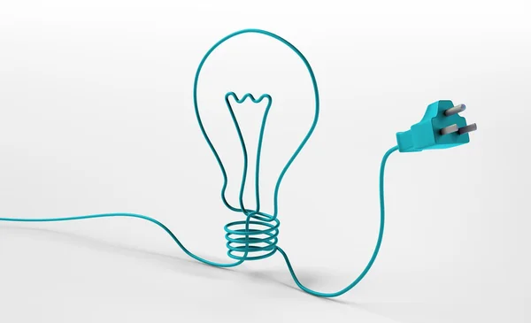 Illustrazione del concetto di elettricità e illuminazione — Foto Stock