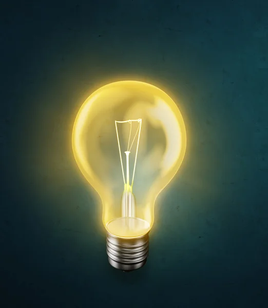 Glowing bulb -energy concept illustration — Stock Photo, Image