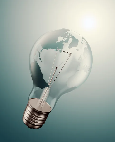 Konzeptillustration zu Weltenergiefragen — Stockfoto