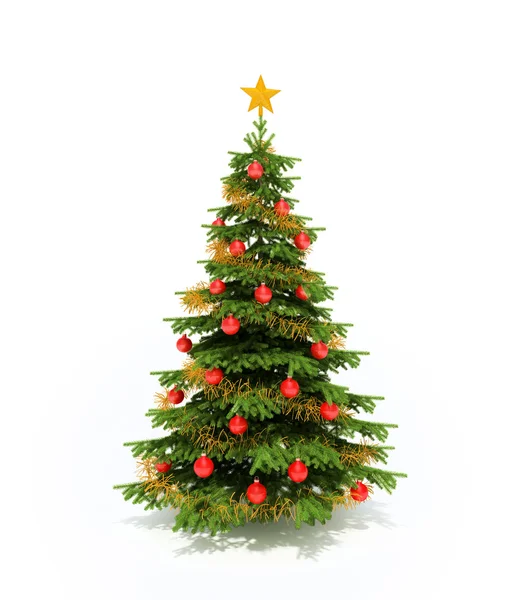 Árvore de Natal em branco — Fotografia de Stock