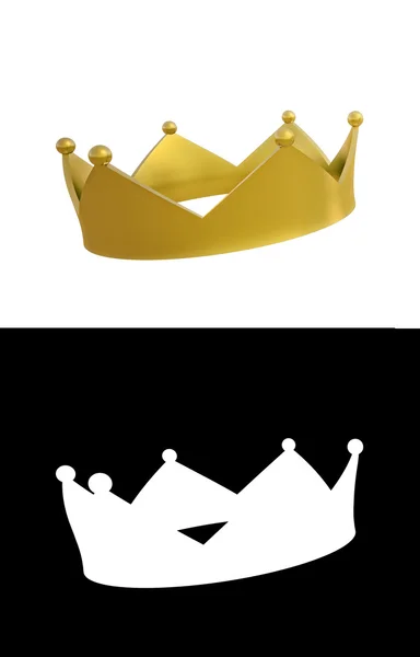 Isolated CG crown illustration — Stock Photo, Image