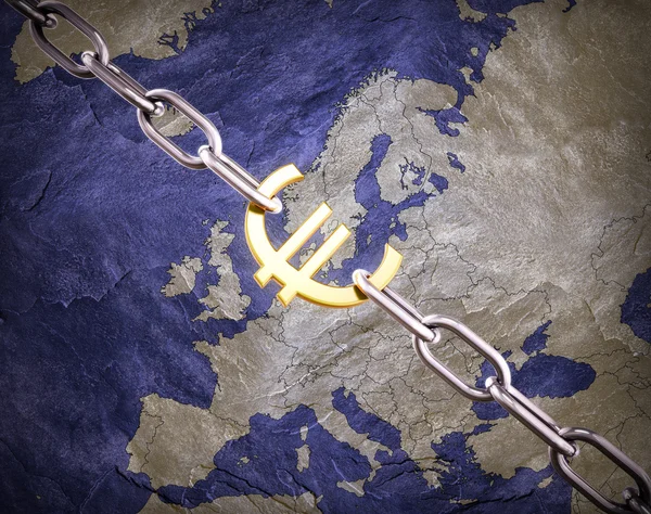 Euró pénznem koncepció illusztráció — Stock Fotó