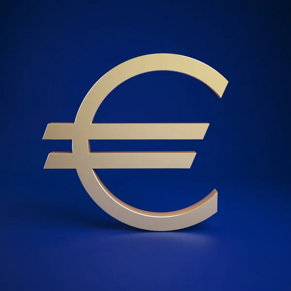 Euró pénznem szimbólum — Stock Fotó