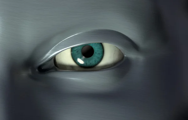 3D-weergave van een close-up van oog — Stockfoto
