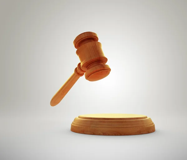 stock image Gavel - auction bidding or justice concept image