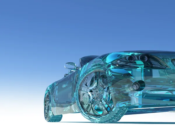 Glass car — Stock Photo, Image