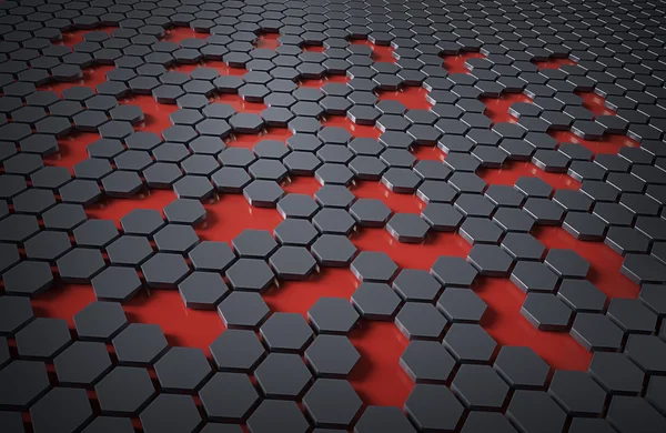 Technologie hexagonale abstraite — Photo