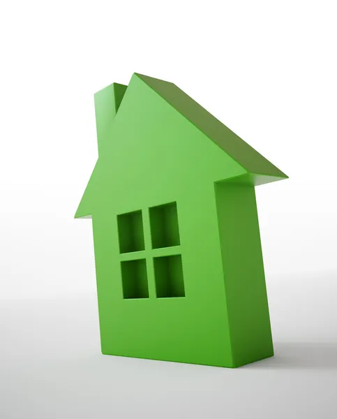 Green home simbolo — Foto Stock