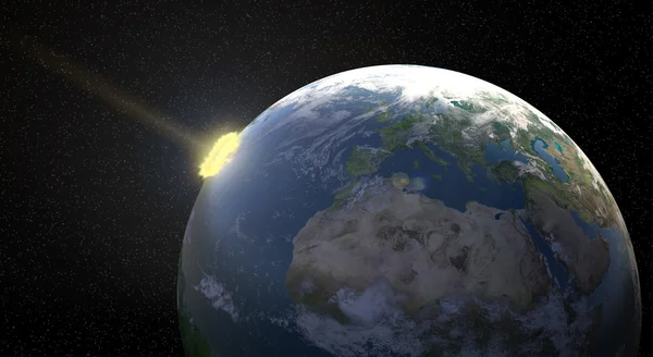 隕石衝突 — ストック写真