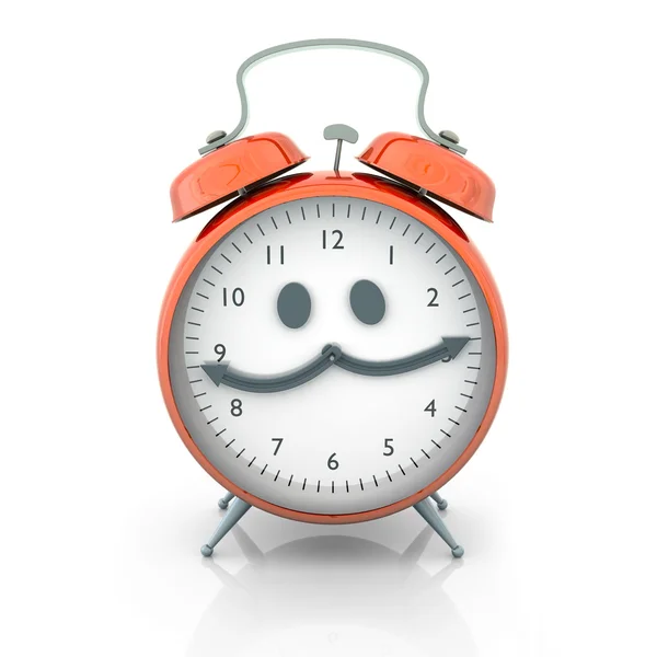 Alarm clock character — Stock Photo, Image