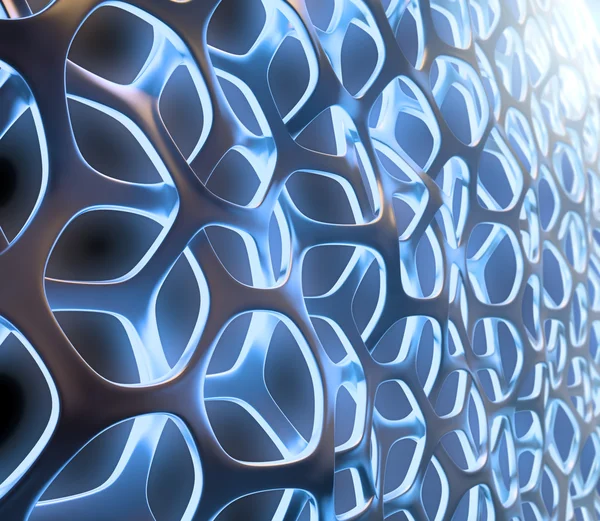 3D abstrakcyjna struktura siatki — Zdjęcie stockowe