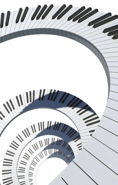 stock image Piano keyboard spiral