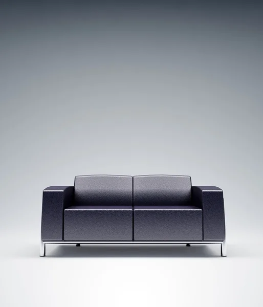 Empty leather sofa — Stock Photo, Image