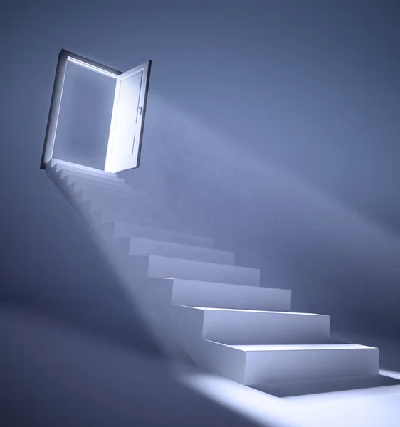 Escalera a la luz — Stok fotoğraf