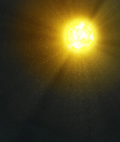 Güneş ve Yıldız arkaplanı — Stok fotoğraf