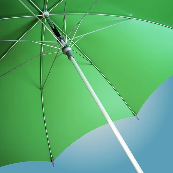 Widok otwarty parasol — Zdjęcie stockowe