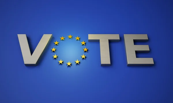Vote in the EU - European parliamentary elections — Stock Photo, Image