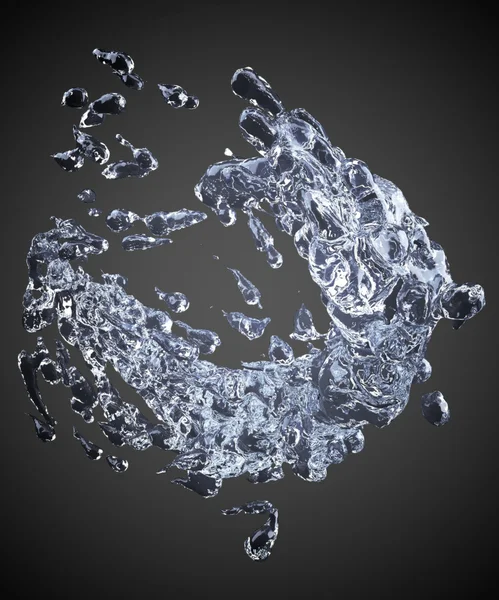 Абстрактный всплеск воды — стоковое фото