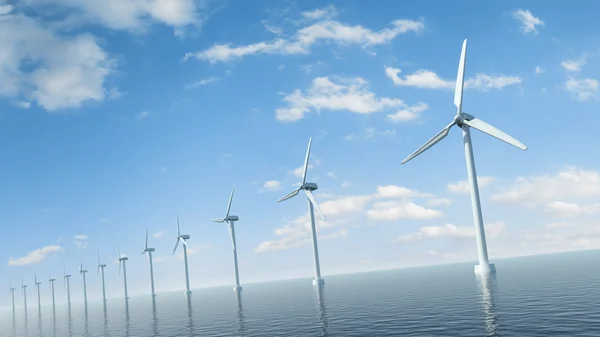 Sea wind farm — Stockfoto