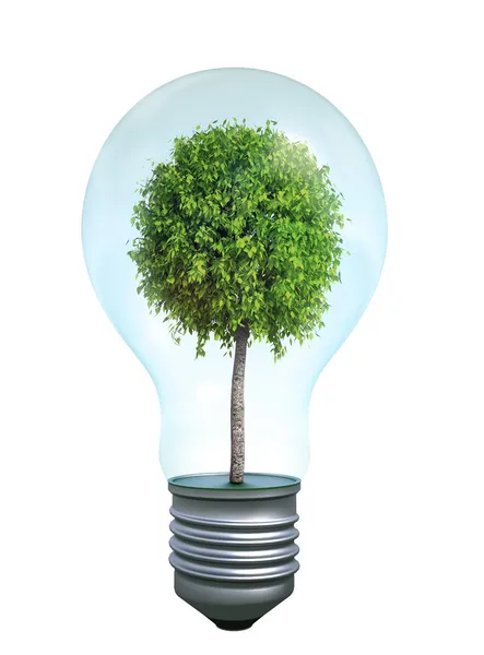 Símbolo de energía verde Imagen de archivo