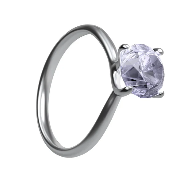 Diamantový prsten Stock Obrázky