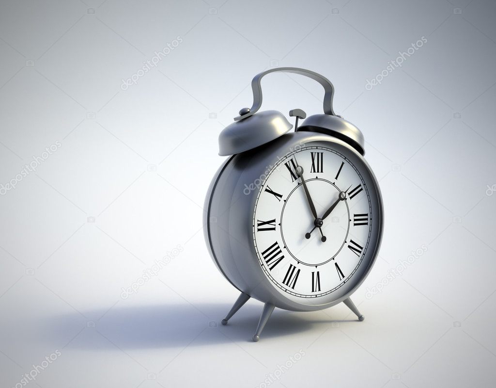 A classical alarmclock - time concept illustration