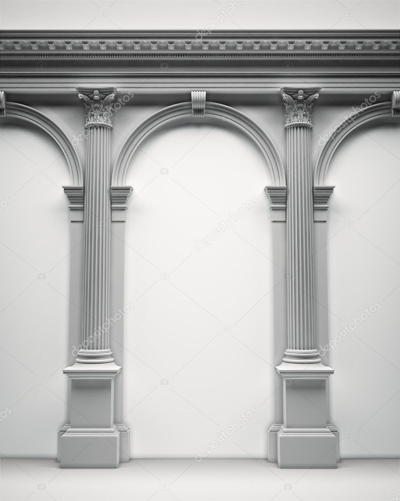 Classical Corinthian portal