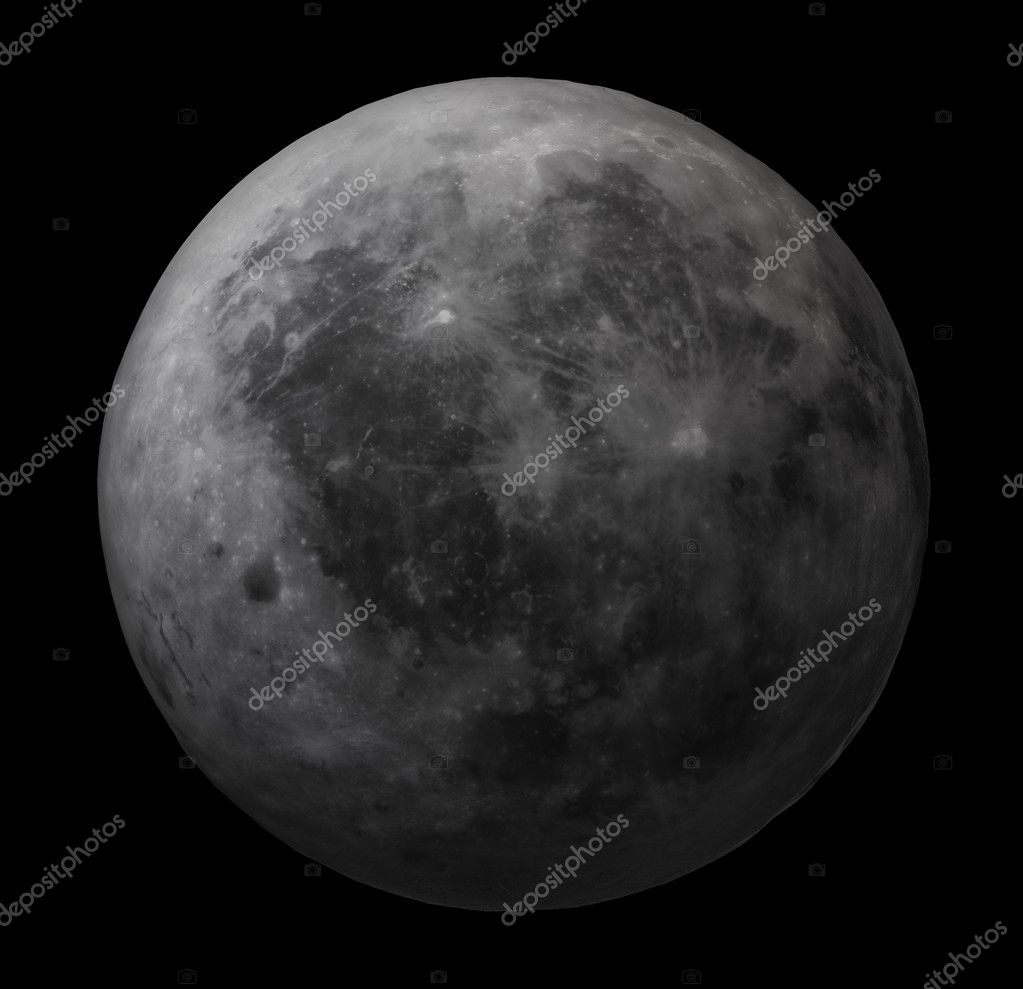 Dark side of the Moon - high resolution image Stock Photo by ©Mopic 8021863