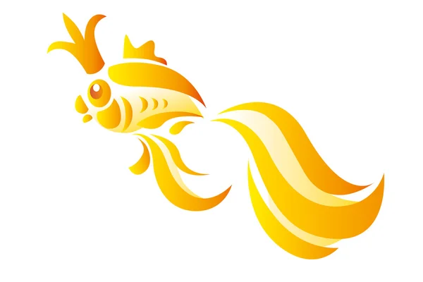 Gouden vis — Stockvector