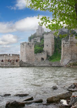 Golubac fortress on Danube in Serbia clipart