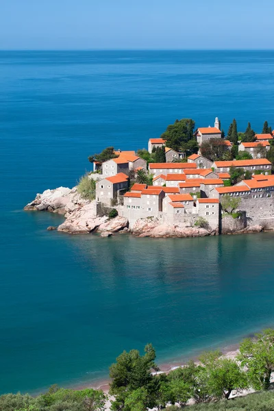 Свєті Stefan курорт острова в Чорногорії — стокове фото