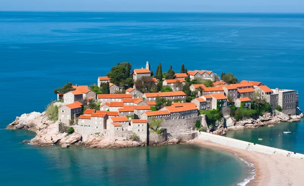 stock image Sveti Stefan resort island in Montenegro