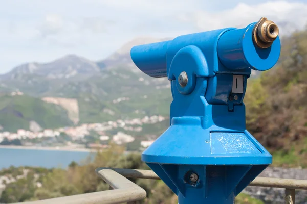 Teleskop auf dem adriatischen Meer — Stockfoto