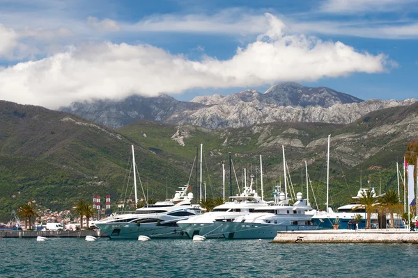 Yacht club in Montenegro — Stockfoto