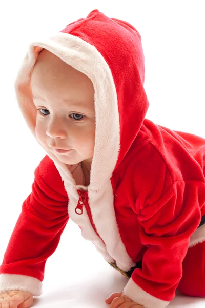 Bebé en traje de santa — Foto de Stock